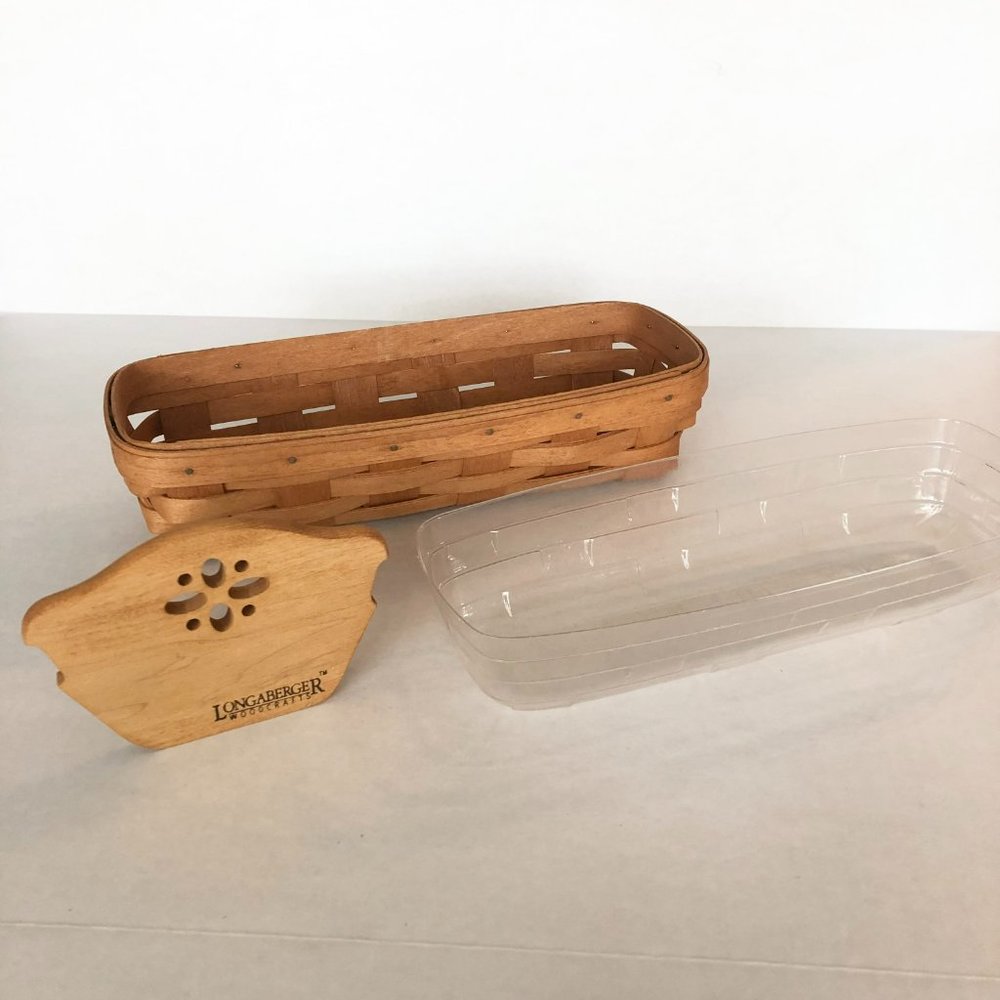 Longaberger Cracker Basket with Protector and Divider